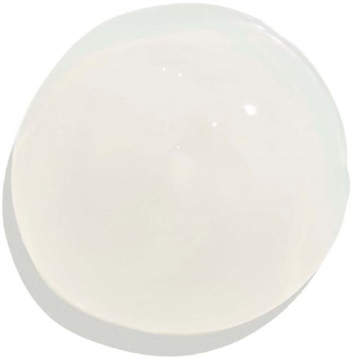 Ein weißer, runder Gegenstand mit glatter Oberfläche und glänzendem Fleck, möglicherweise eine Murmel oder ein kleiner Ball.