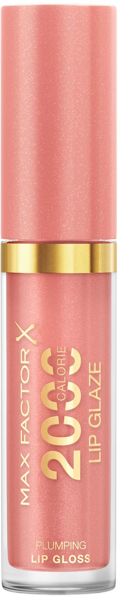 Lip gloss in a pink tube with gold accents, labeled as '2X Gloss.'