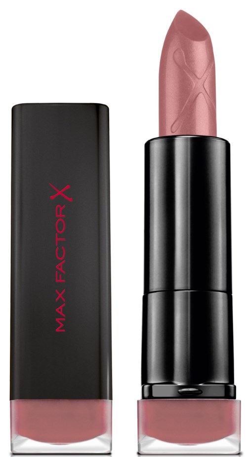 Ett läppstift i ett svart och rosa rör, med en rosa färg och matt yta.