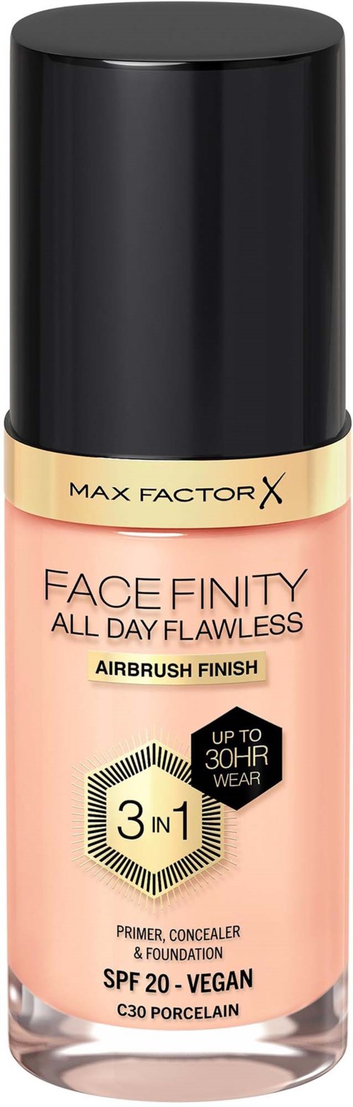 Max Factor Facefinity All Day Flawness 3in1 Liquid Foundation 30 Porcelain