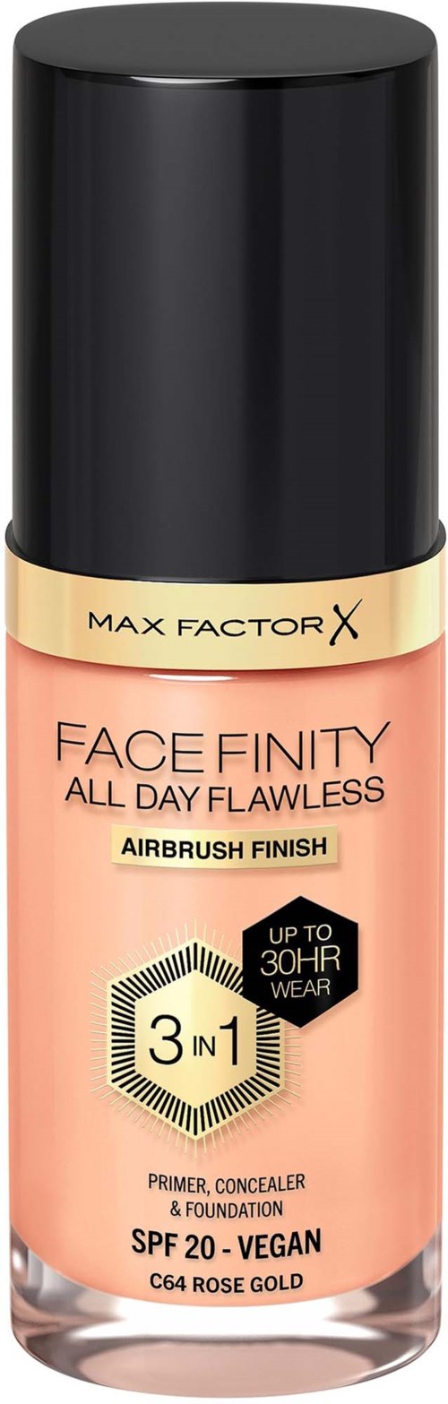 Max Factor Facefinity All Day Flawness 3in1 Liquid Foundation 64 Rose Gold