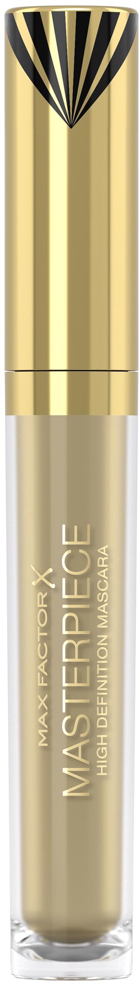 Een tube Maybelline Master Precise Liquid Eyeliner met een gouden en zwarte dop.