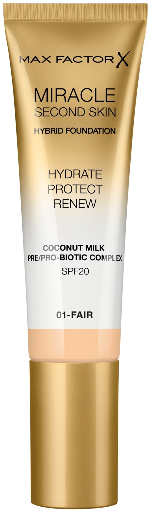 Max Factor Miracle Touch Miracle Second Skin Foundation 01 Fair