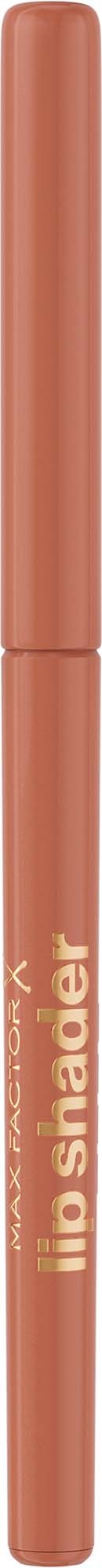 Een roze make-up potlood met gouden tekst, gelabeld Lil' Snarker.
