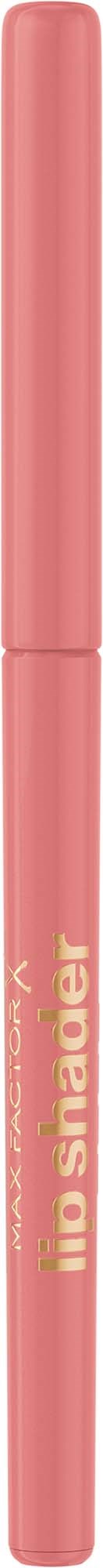 Een roze make-uppotlood met de woorden Lip Snatcher erop, staand rechtop tegen een zwarte achtergrond.