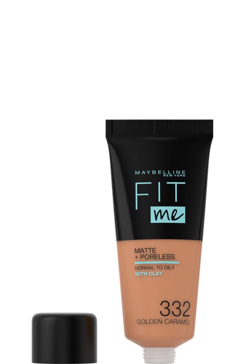 Maybelline New York Fit Me Matte + Poreless Foundation 332 Golden Caramel
