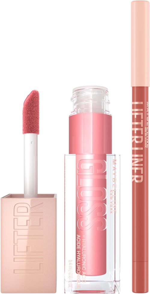 Maybelline New York Lifter Lip Bundle Gloss 004 Silk & Liner 04 Out of The Line