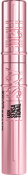 Een roze mascara-huls met de tekst "LASH SENSUAL SPECIAL FORMULA."