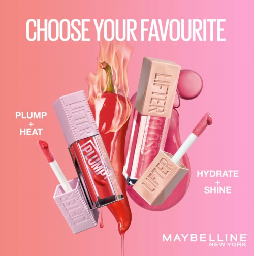 Maybelline New York Lifter Gloss, Hydrating Lip Gloss with Hyaluronic Acid  002 Ice