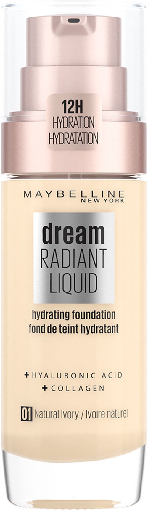 Maybelline New York Radiant Liquid Foundation 001 Natural Ivory