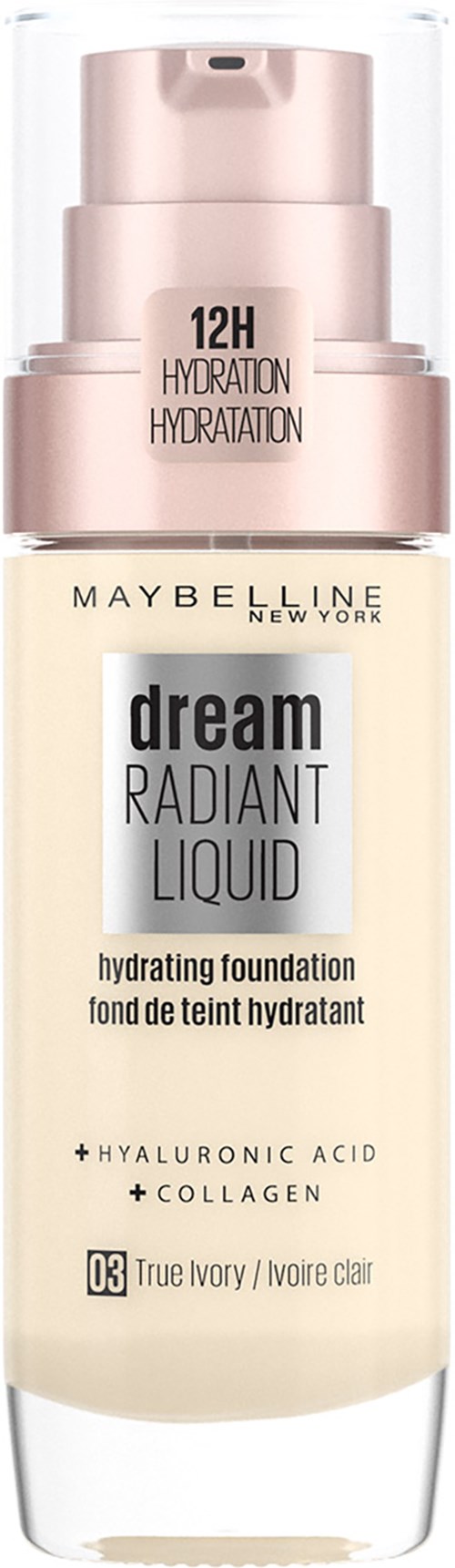 Maybelline New York Radiant Liquid Foundation 003 True Ivory