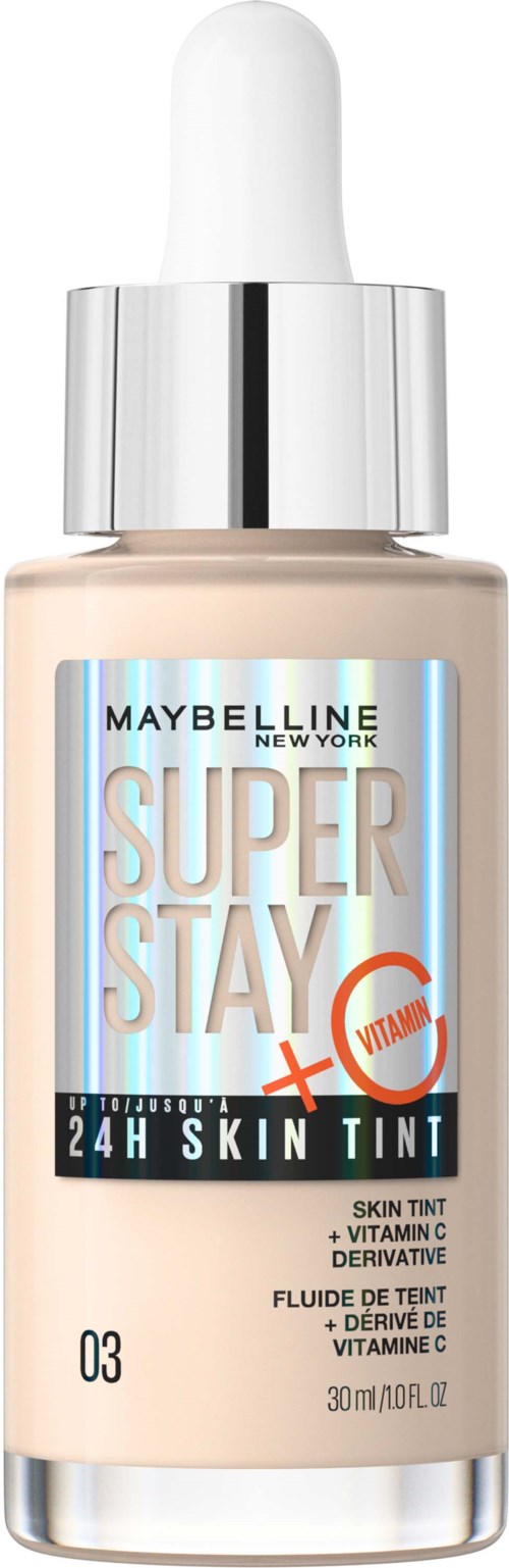 Maybelline Super Stay -ihon sävytys punohtuvalla C-vitamiinilla, sävy 03, 30 ml.