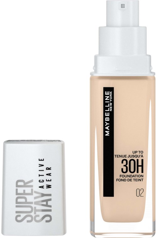 Det är en foundationflaska och ett fast stift, båda från Maybelline, avsedda för smink.