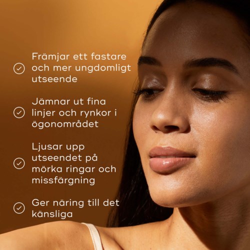 Text, der die Vorteile von Make-up für die Haut erklärt, wie die Förderung eines besseren Aussehens, das Angleichen von Linien und das Bereitstellen von Nährstoffen.
