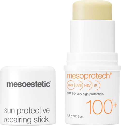 Solskyddssticka och kräm med SPF 50 ger hög solskydd och hudreparation.