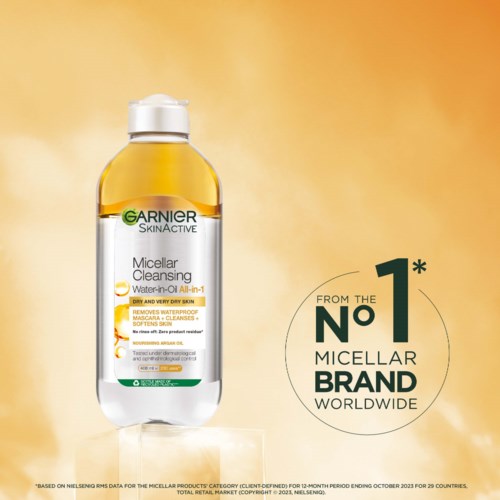 Garnier   Micellar Cleansing Water-in Oil All-in-1 for Very Dry Skin 400 ml