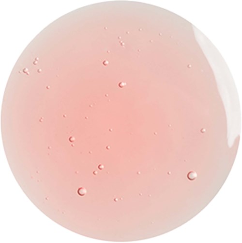 Ein rosa, runder Gegenstand mit kleinen Beulen oder Blasen auf der Oberfläche.