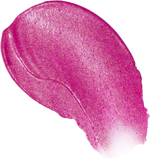 Roze vorm op een witte achtergrond, lijkt op een kleurspatsch of vlek.