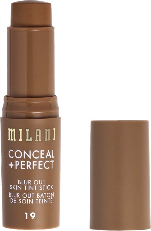 Milani Conceal + Perfect hudfärgsstift i nyans 19, med brun kapsel och beige kropp.