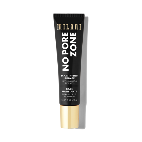 Milani No Pore Zone mattova primeri, jossa on lilja ja bambu-uutteita, vähentää huokosia.