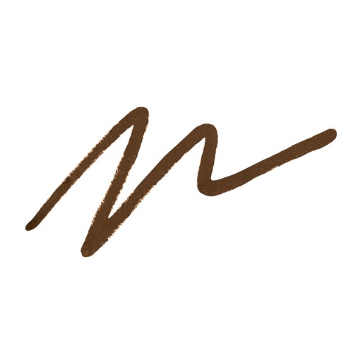 En brun, vågig linje som ser ut som en handskriven signatur eller konstnärlig gest.