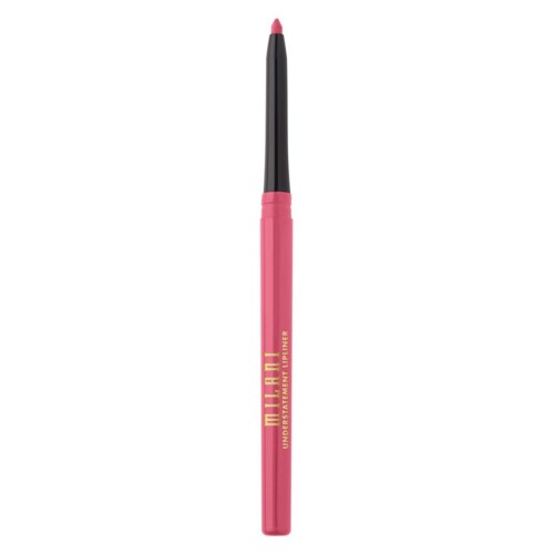 En rosa flytande eyeliner pen med ett svart handtag, märkt med 'MAYBELLINE' i guld och 'ULTRATWIN' i rosa.