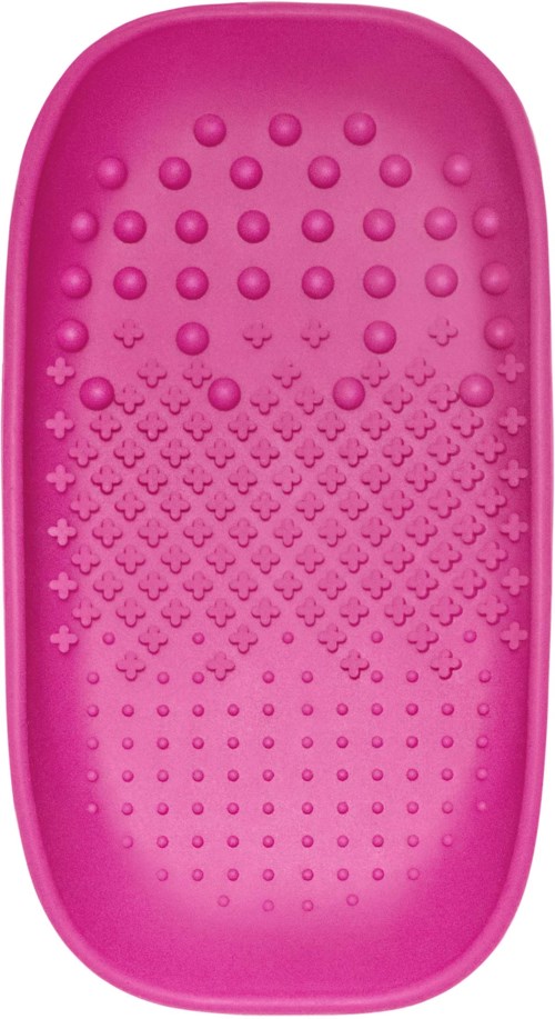 Roze siliconen voetzand met getextureerde oppervlakte voor het verwijderen van dode huid.