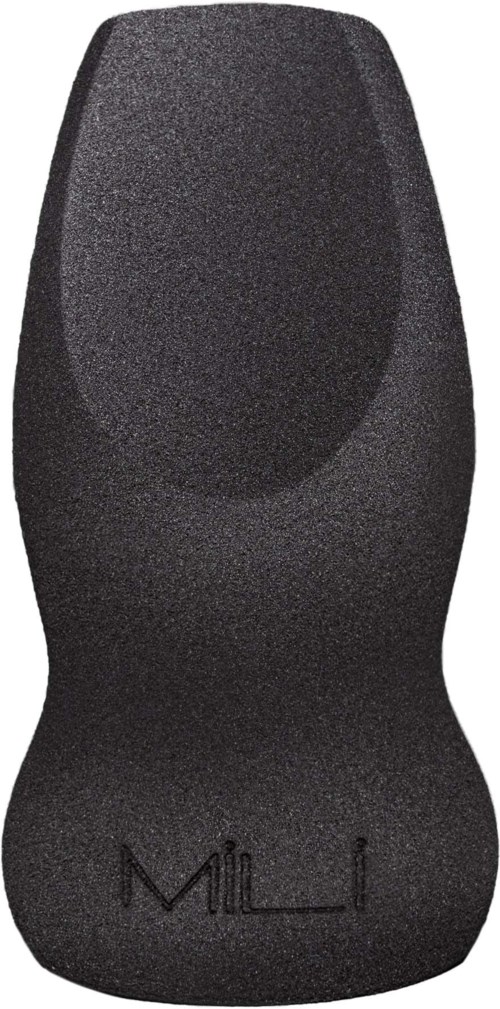 A black foam shoe cover with the brand name 'Mil-LI' at the bottom.