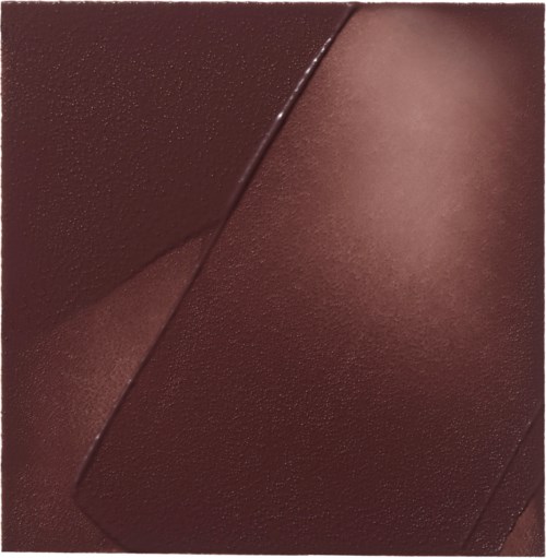 Närbild av brunt texturerat yttre med överlappande släta former.