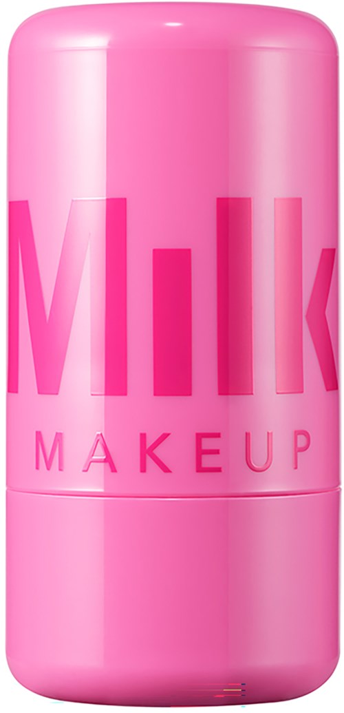 Rosa Behälter mit großem Text "Milk Makeup".