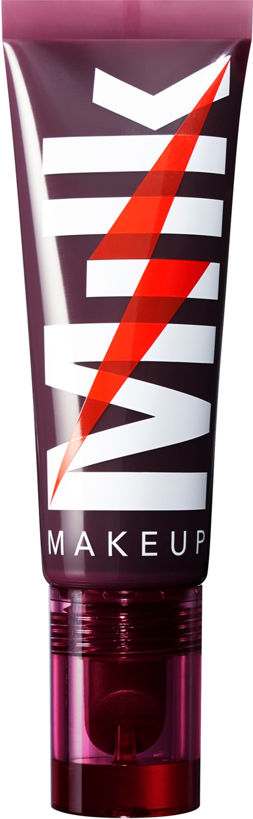 A tube with bold red lightning, the words "VIVE" and "MAKEUP" on a dark background.