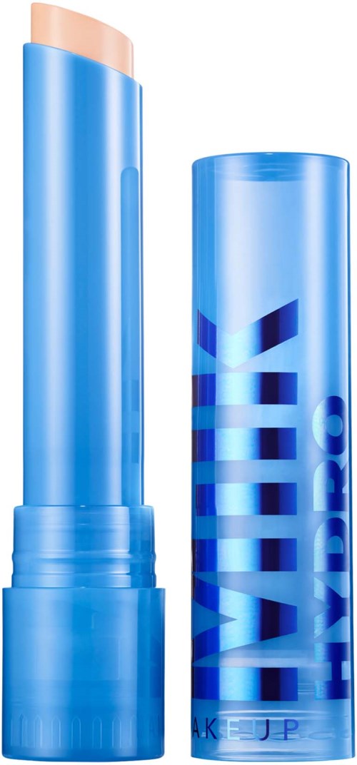 Ein blauer Make-up-Stift und eine blaue runde Verpackung mit dem WAVEMAKE UP-Logo.