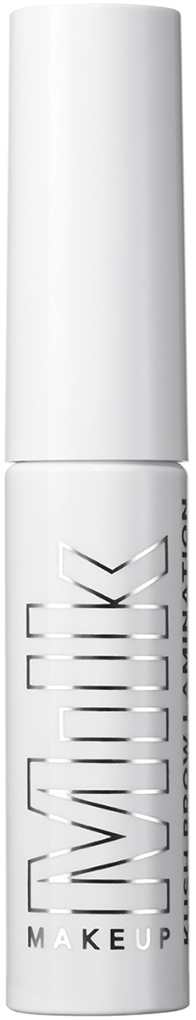 Witte tube met zwarte tekst die 'MAKEUP' en 'MAKE UP' zegt.