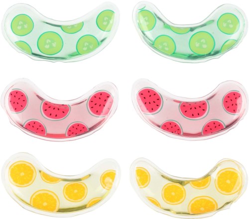Colorful glass bowls shaped like fruit, with patterns of watermelon, lemon, and other fruits. They are decorative and fun.