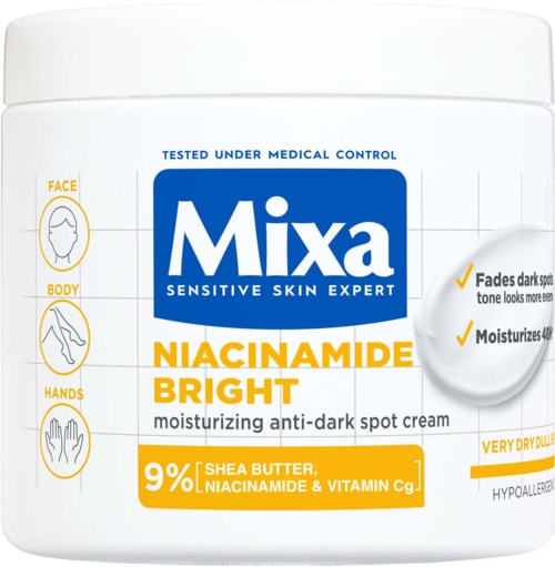 Mixa Niacinamide Bright Moisturizing Anti-Dark Spot Cream 400 ml