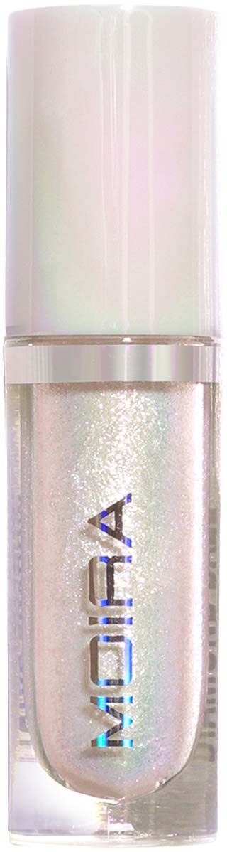 Shimmery clear nail polish bottle with the brand name 'NCLA' on it.