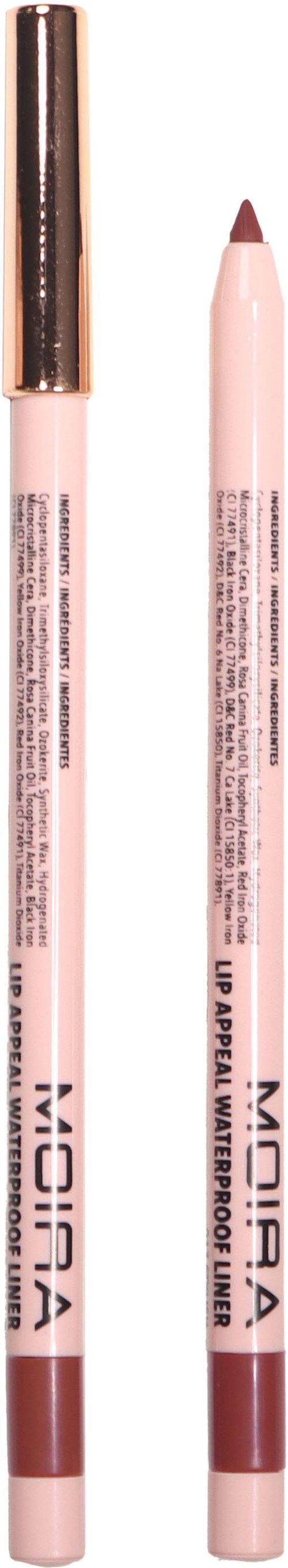 Kaksi huulirajaussivellintä, toinen korkki ja toinen ilman, niissä lukee 'MORPHE'.