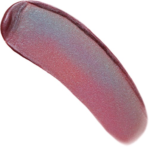 A pinkish-red, elongated object with a rough texture and curved shape.