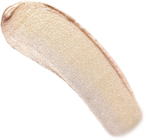 A beige, elongated, textured makeup brush or sponge with a rounded tip.