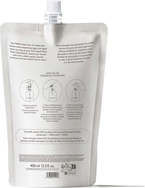 Molton Brown Coastal Cypress & Sea Fennel Fine Liquid Hand Wash Refill 400 ml
