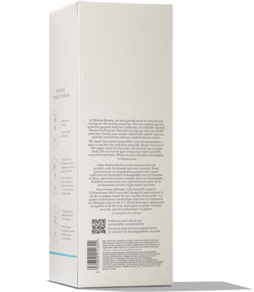 Molton Brown Infinite Bottle Coastal Cypress & Sea Fennel Bath & Shower Gel 400 ml