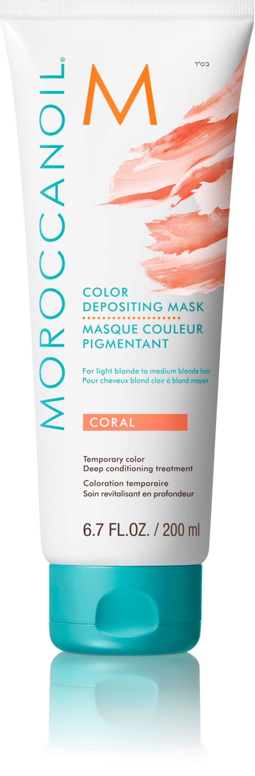Putkilo väriä sisältävä naamio, Moroccanoil-merkkinen, 200 ml, tarkoitettu syvähoitoon.