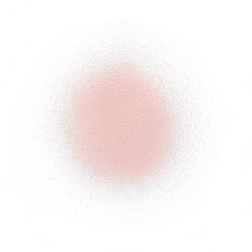 Pehmeä, vaaleanpunainen-oranssi harja levittäytyy keskeltä. Se näyttää digitaaliselta taiteelta tai abstraktilta suunnittelulta.