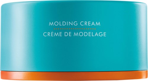 A blue jar labeled 'Molding Cream' with a brown bottom, used for shaping or sculpting.