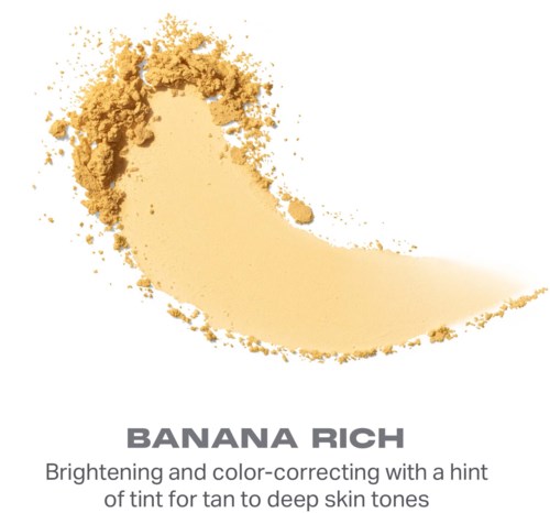 Ett bananformat sminkprodukt kallat Banana Rich, som ljusar huden med färg.