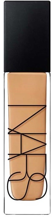NARS liquid concealer with beige liquid inside a transparent bottle, black cap, and black NARS logo.