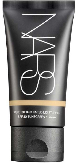 A black tube with white text and a beige band, labeled as a moisturizing sunscreen with SPF 30.