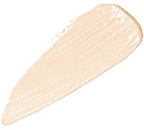 A large beige paint stroke with smooth edges, fading out at the top. No additional objects or details.