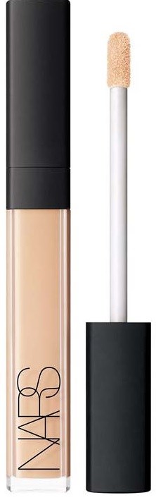 NARS concealer bottle with applicator wand, black cap, and clear container showing liquid.