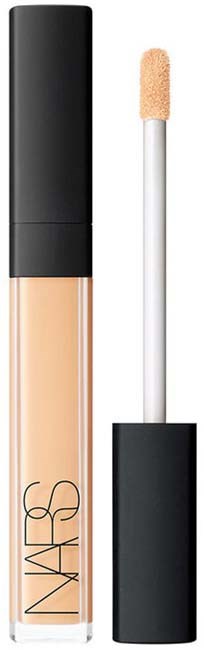 A tube of NARS concealer with a black cap and an applicator wand beside it.